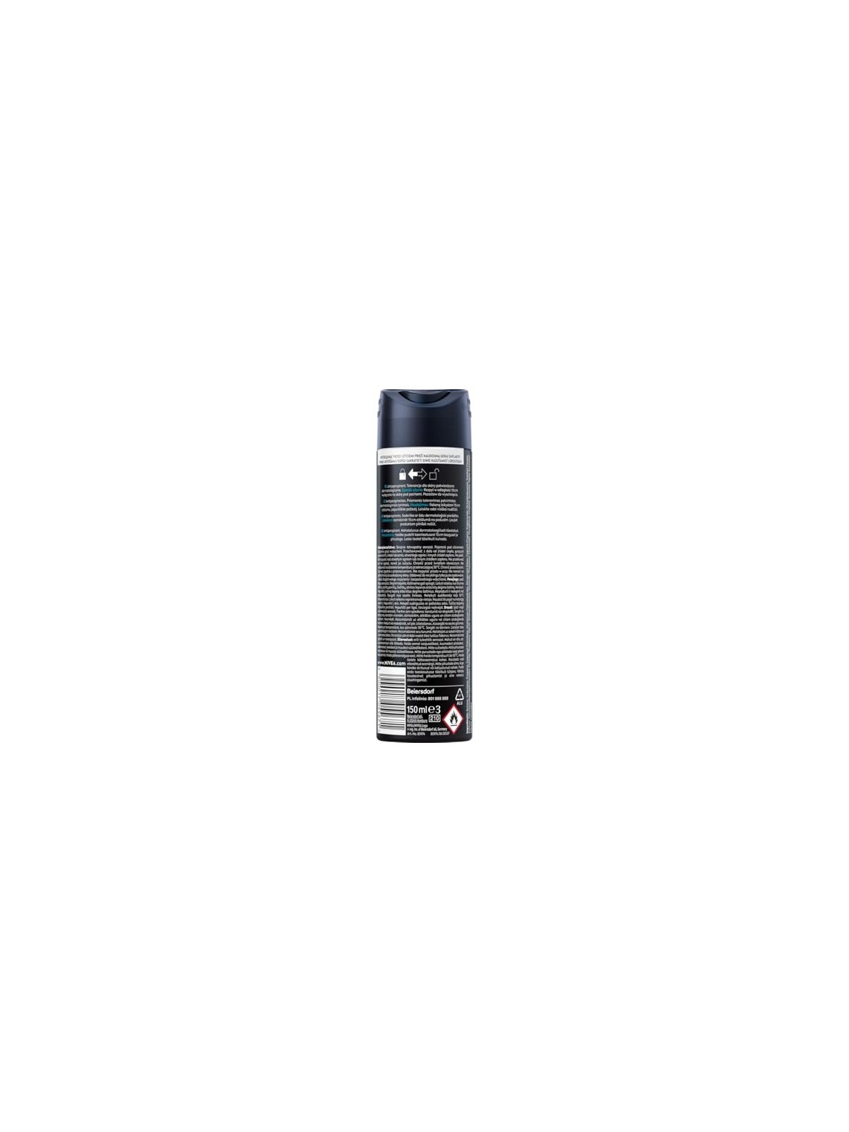 NIVEA Men BlackWhite Invisible Fresh spray antitraspirante 150ml