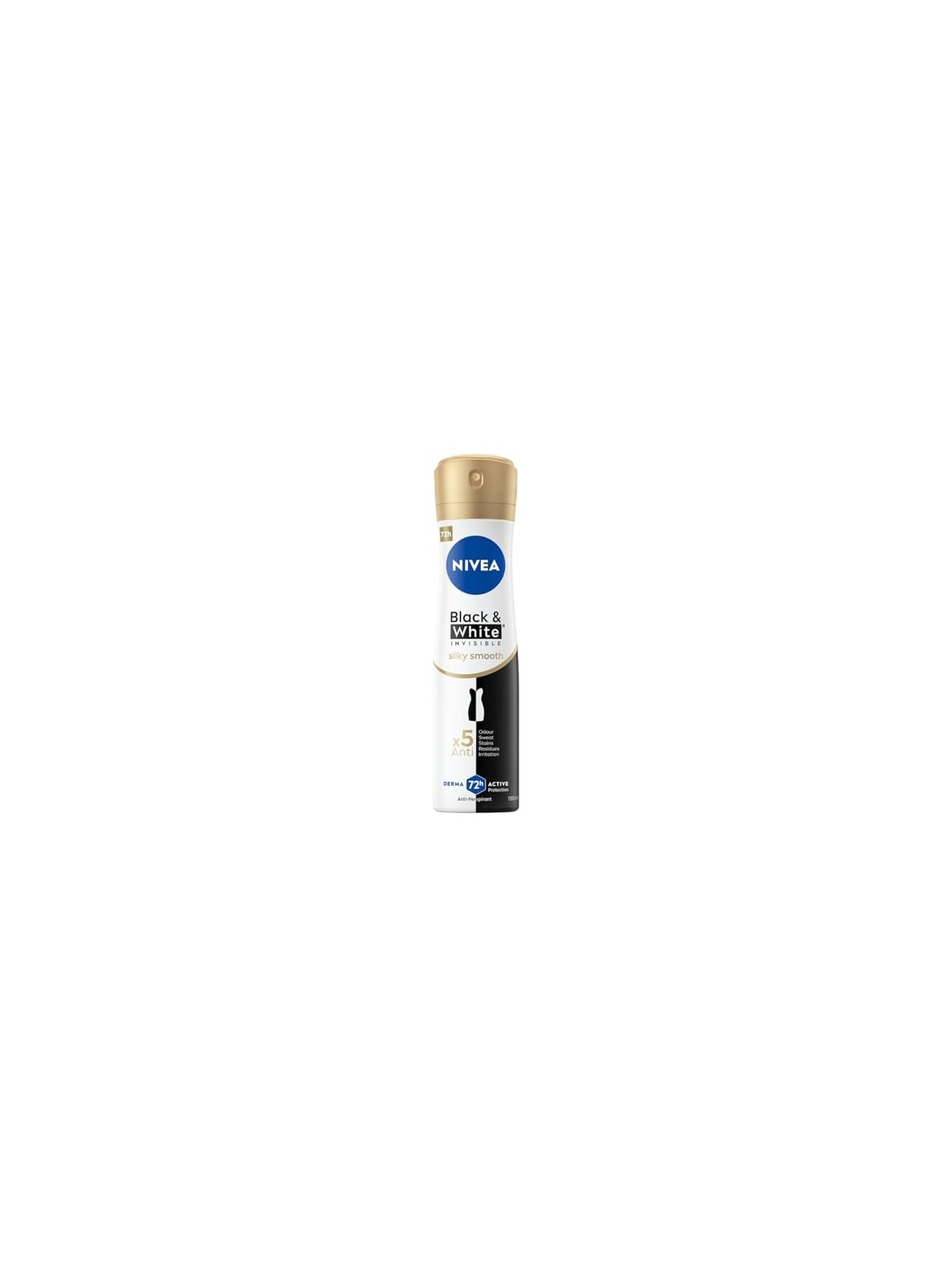 NIVEA BlackWhite Invisible Silky Smooth spray antitraspirante 150ml