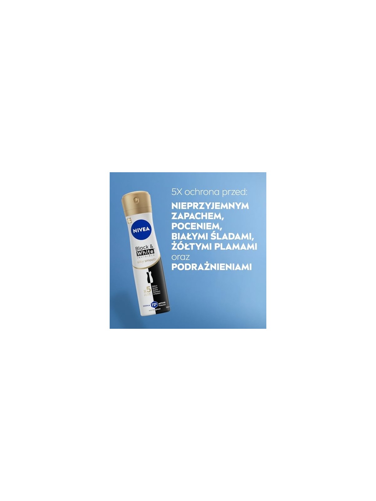 NIVEA BlackWhite Invisible Silky Smooth spray antitraspirante 150ml