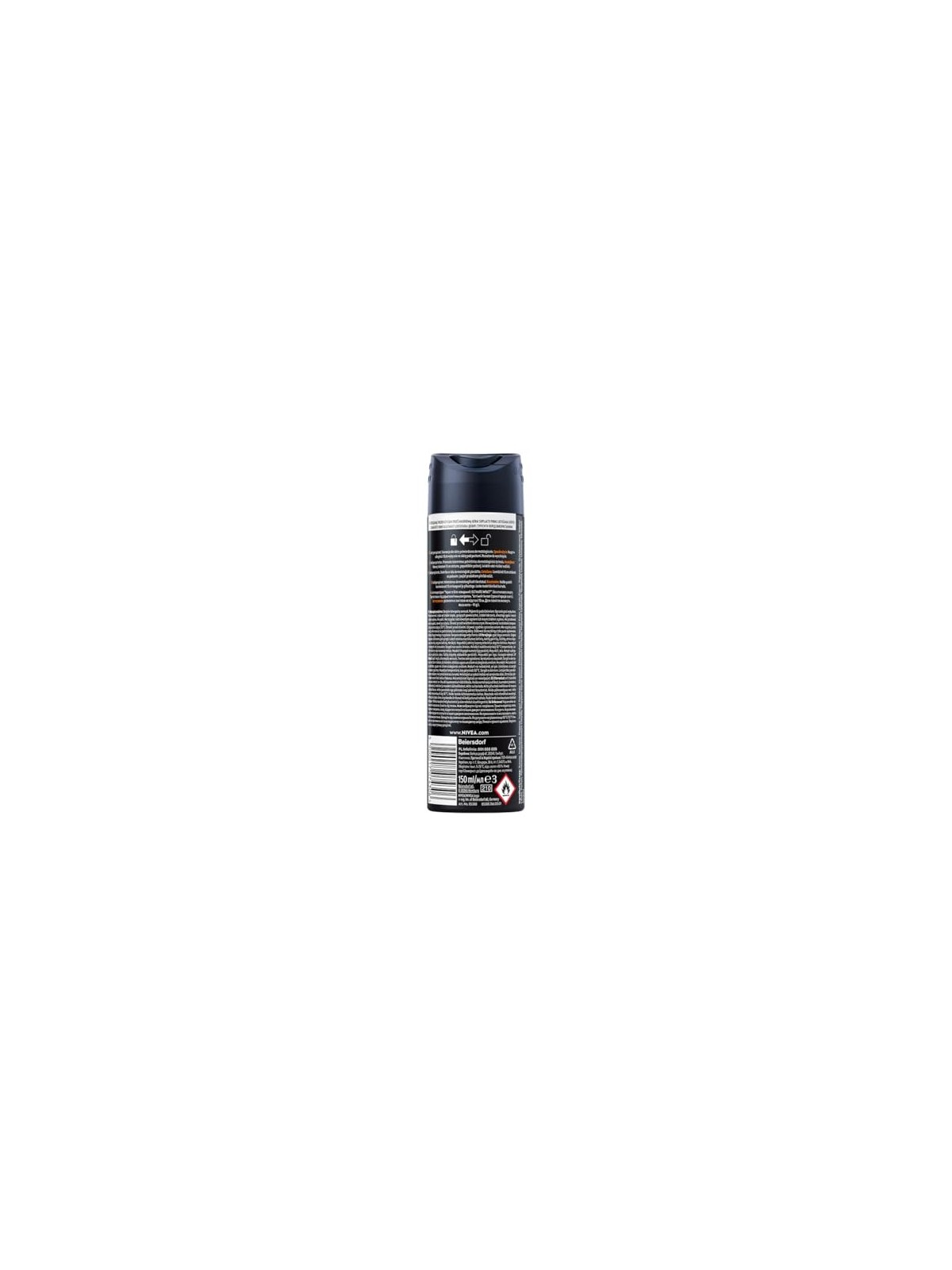 NIVEA Men Black White Invisible Ultimate Impact spray antitraspirante 150ml