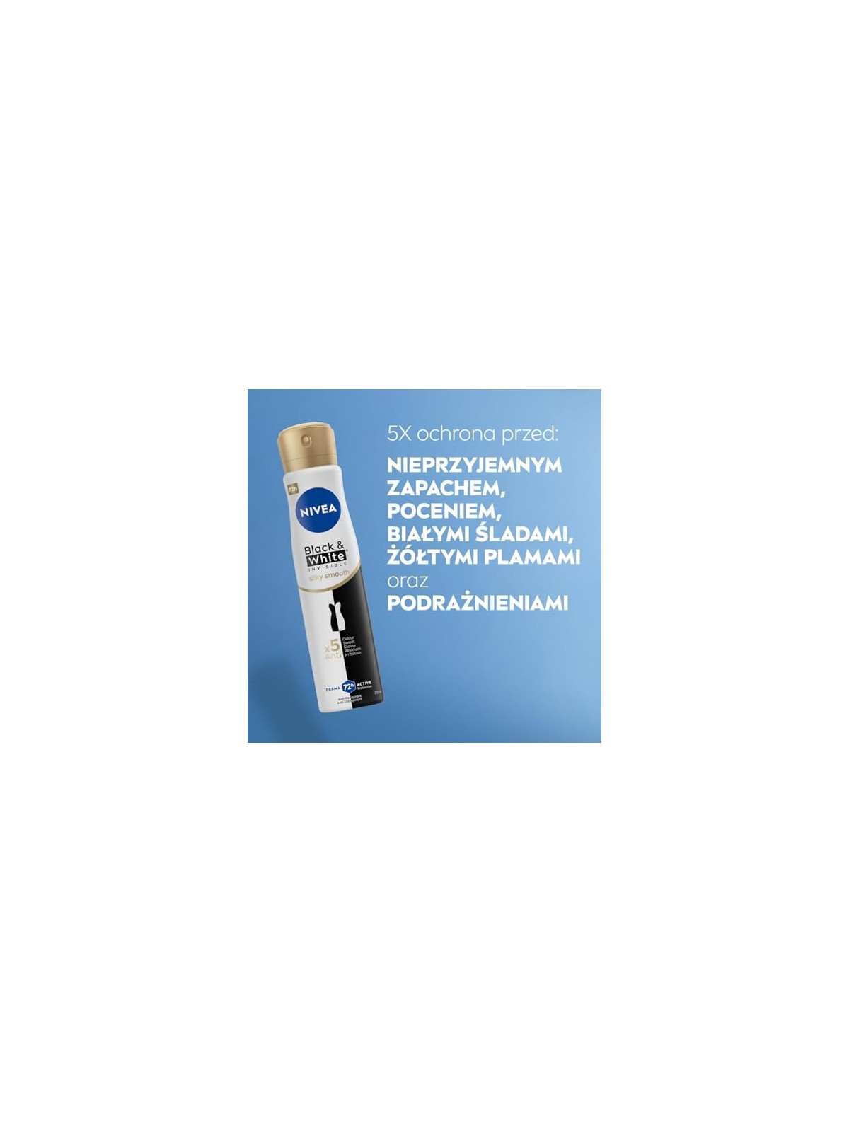 NIVEA Black & White Invisible Silky Smooth spray antitraspirante 250ml