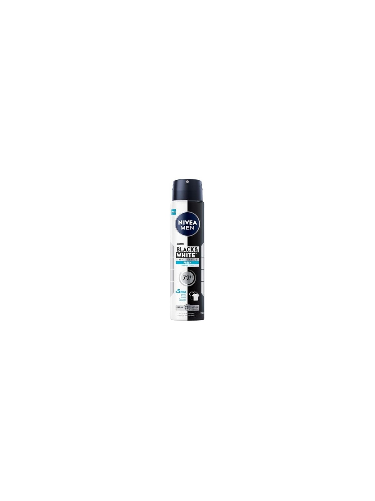 NIVEA Men Black White Invisible Fresh antitraspirante spray 48h 250ml