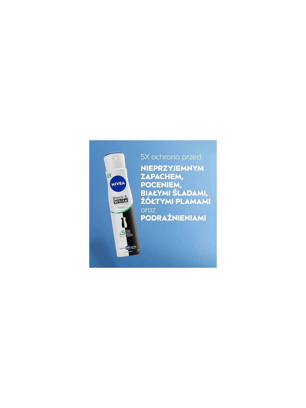 NIVEA BlackWhite Invisible Fresh spray antitraspirante 250ml
