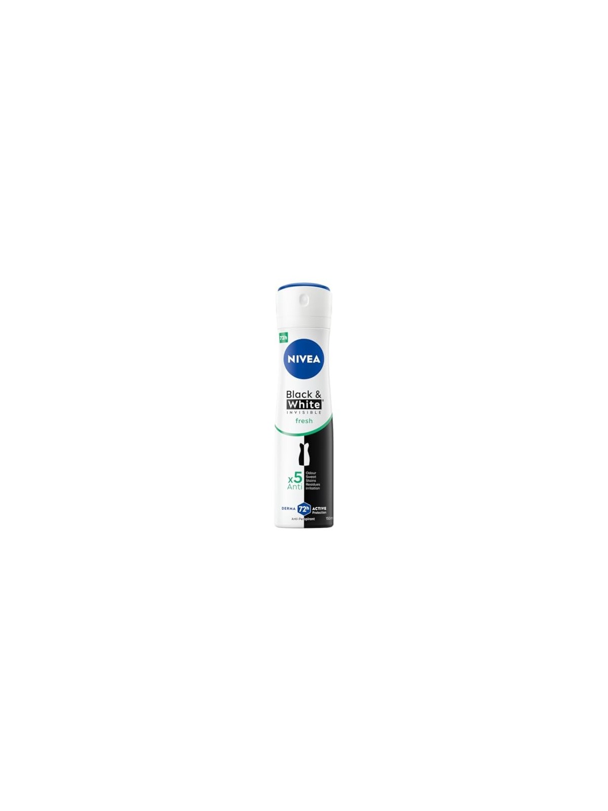 NIVEA Black White Invisible Fresh spray antitraspirante 48H 150ml