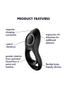Satisfyer LEGENDARY DUO Vibrating Ring Black 1UN