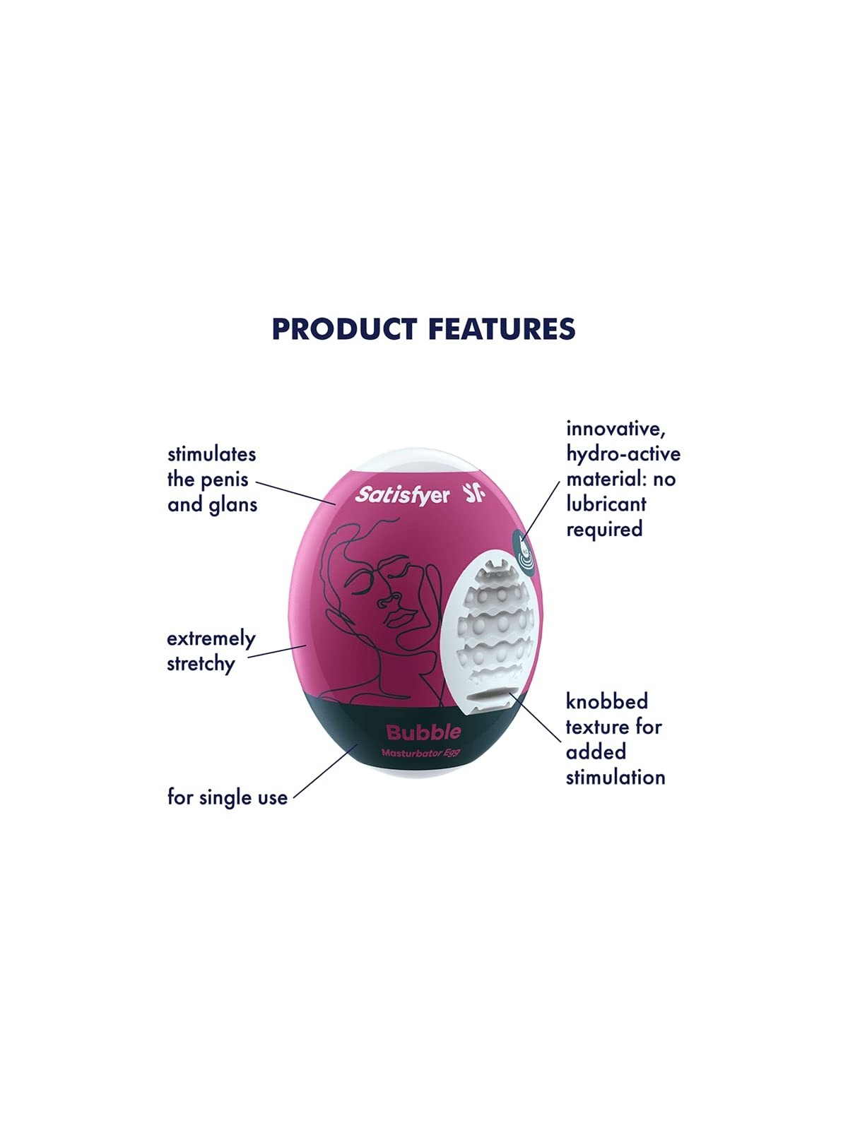 Satisfyer Egg Masturbatore Singolo Bolla 1UN