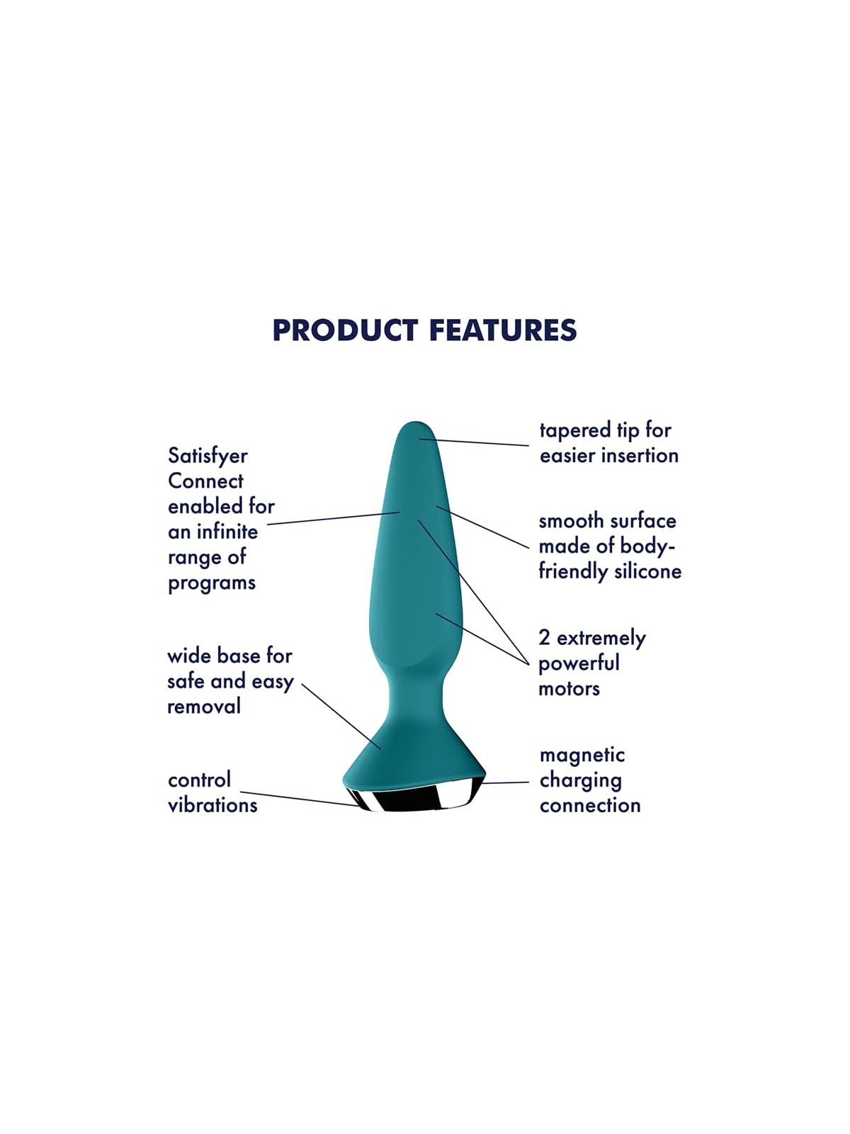 Vibratore Plugilicious 1 Rosa Bluetooth