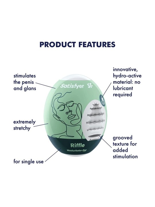 Satisfyer Egg Singolo Masturbatore Riffle