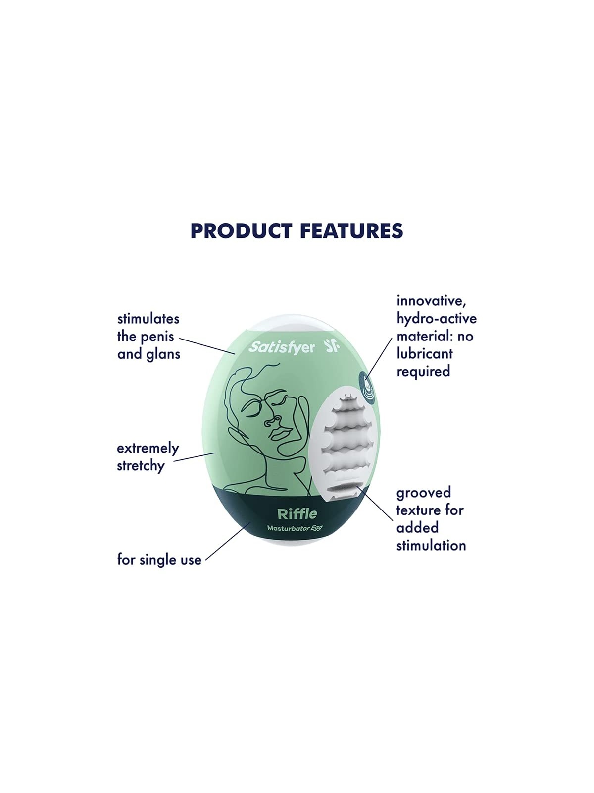 Satisfyer Egg Singolo Masturbatore Riffle