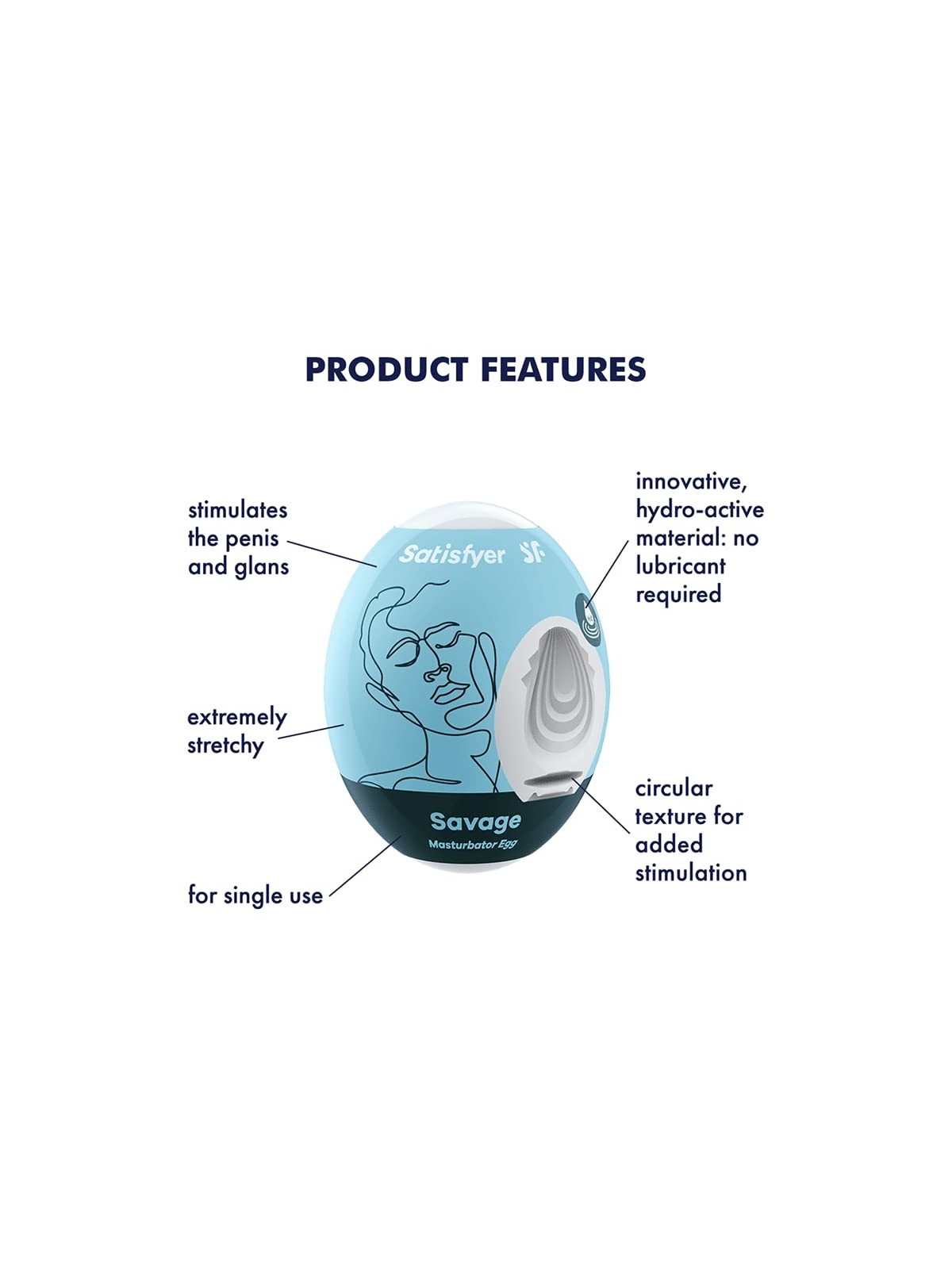 Satisfyer Egg Singolo Masturbatore Selvaggio 1UN