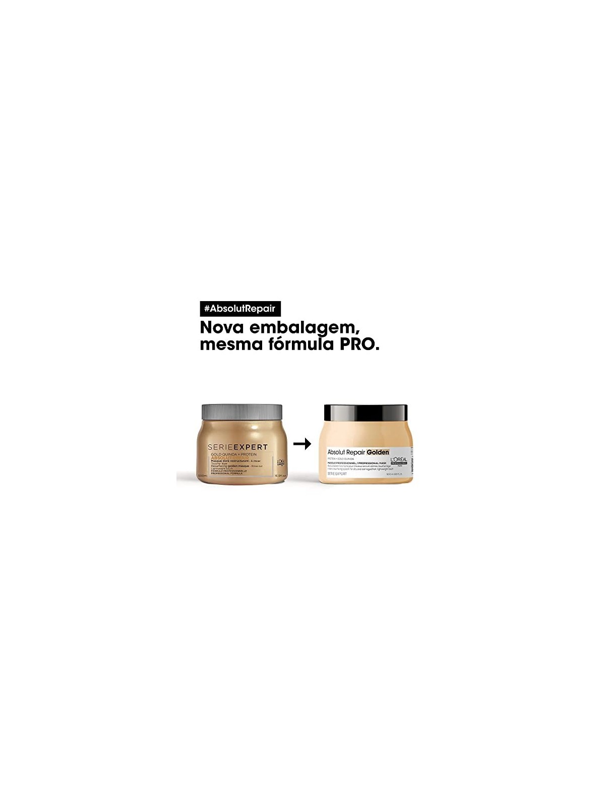 L'Orï¿½ï¿½al Professionnel Absolut Repair Gold Quinoa Protein Resurfacing Golden Masque Maschera rigenerante donna 500ml