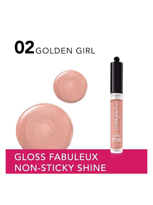Bourjois Gloss Fabuleux 3,5ml 02 Golden Girl Donna