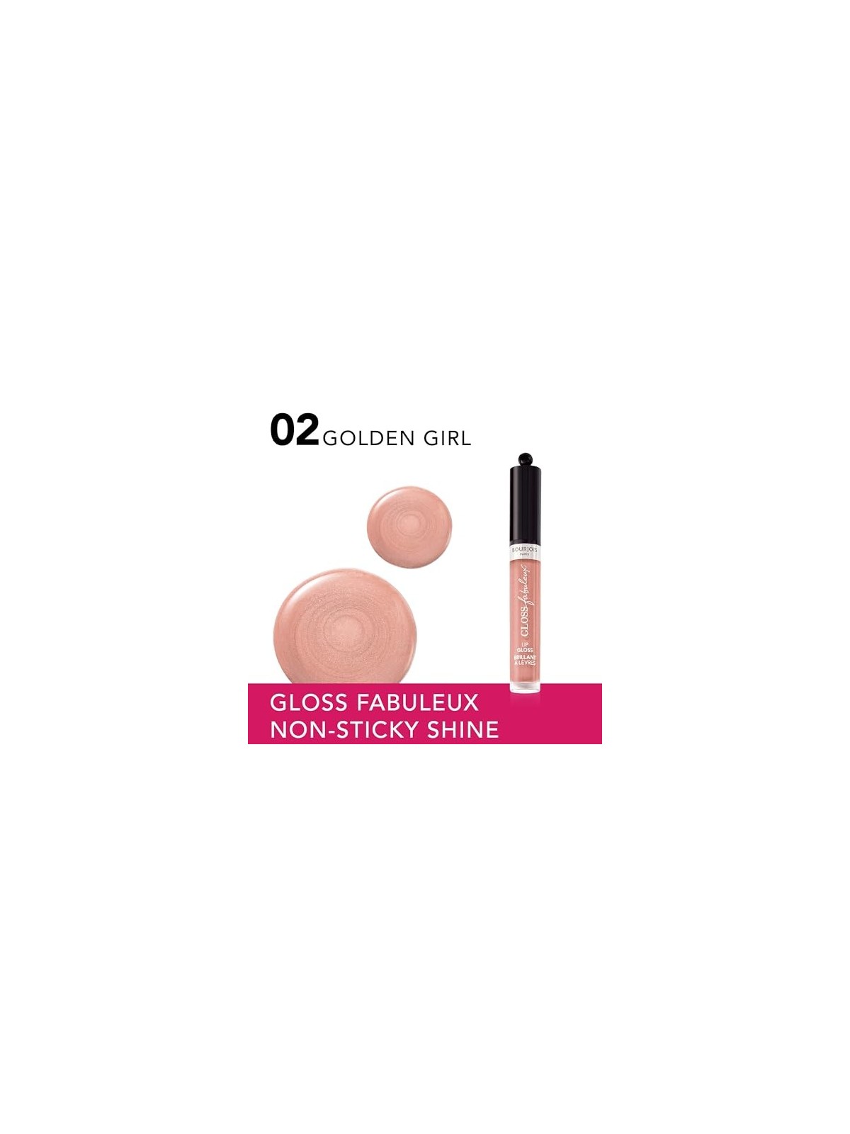Bourjois Gloss Fabuleux 3,5ml 02 Golden Girl Donna