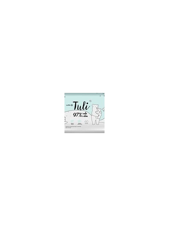 LUBA Tuli salviette umidificate per bambini con Acqua e Aloe 60 pz