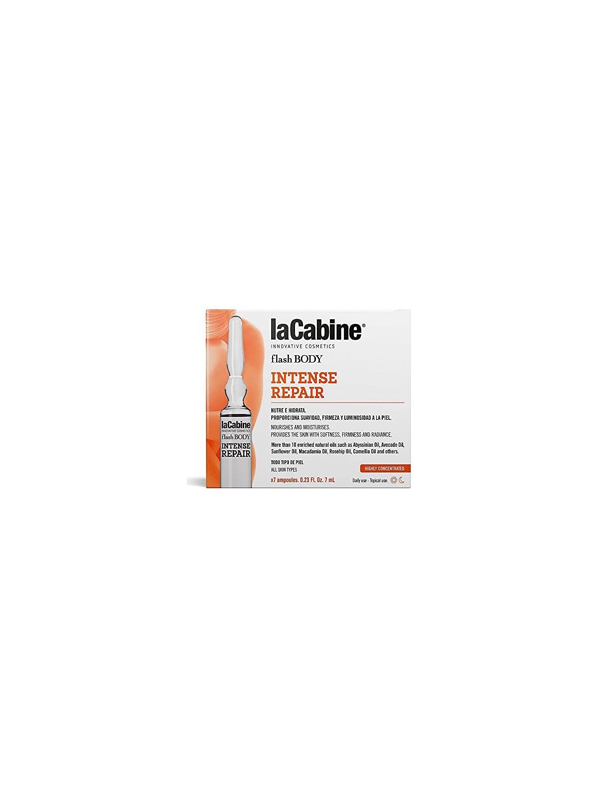La Cabine FIALE CORPORE per riparazione intensa 7 x 7ml donna