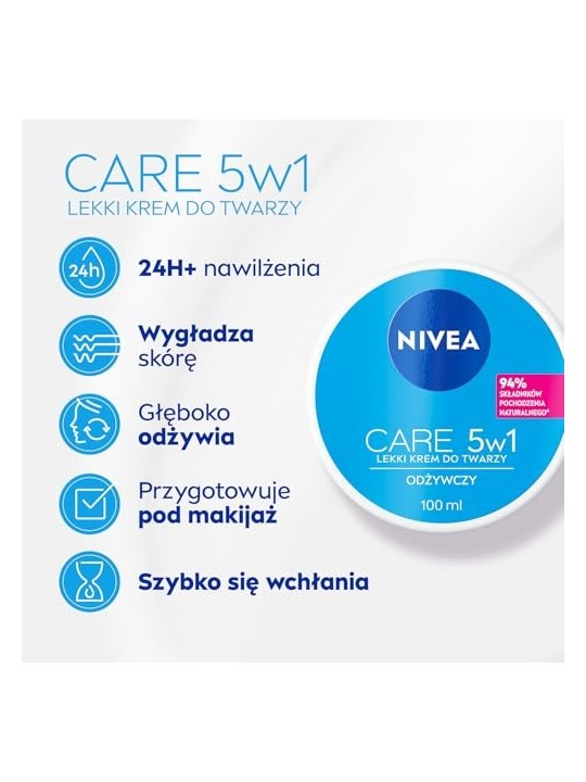 NIVEA Care 5in1 crema viso nutriente leggera 100ml