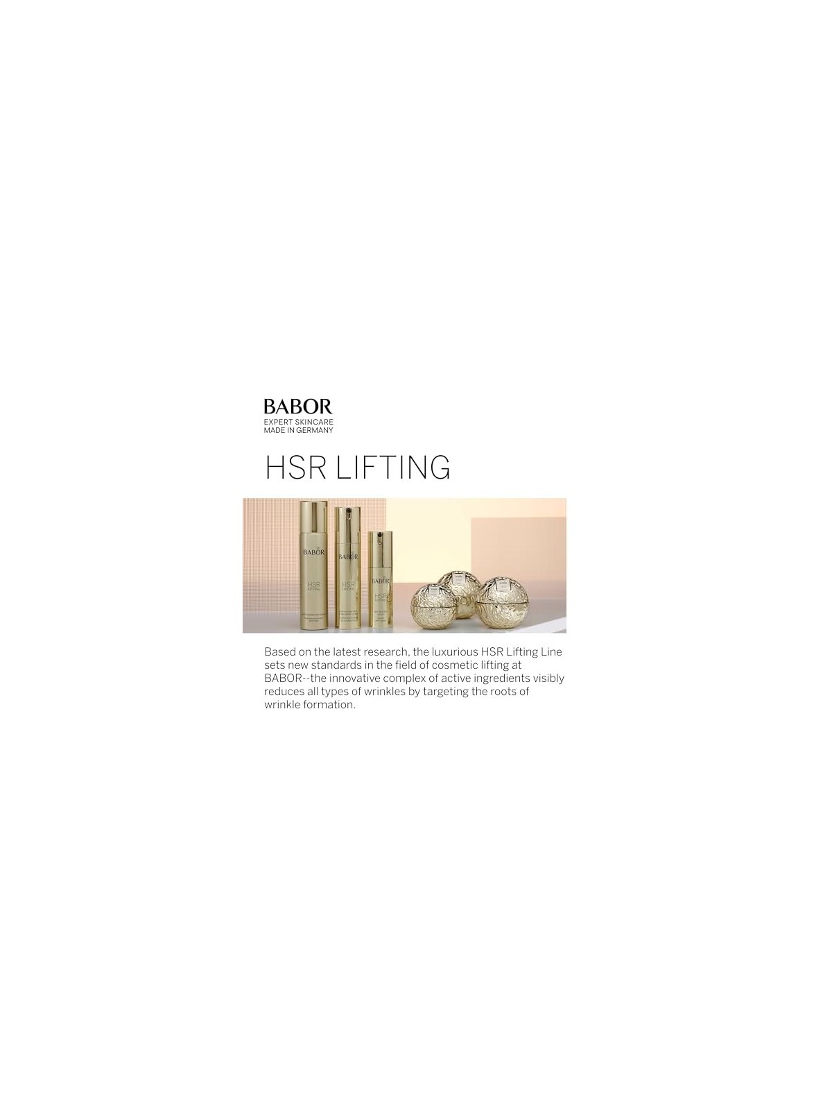 Babor HSR Lifting Anti-Wrinkle Serum 30ml acquista 