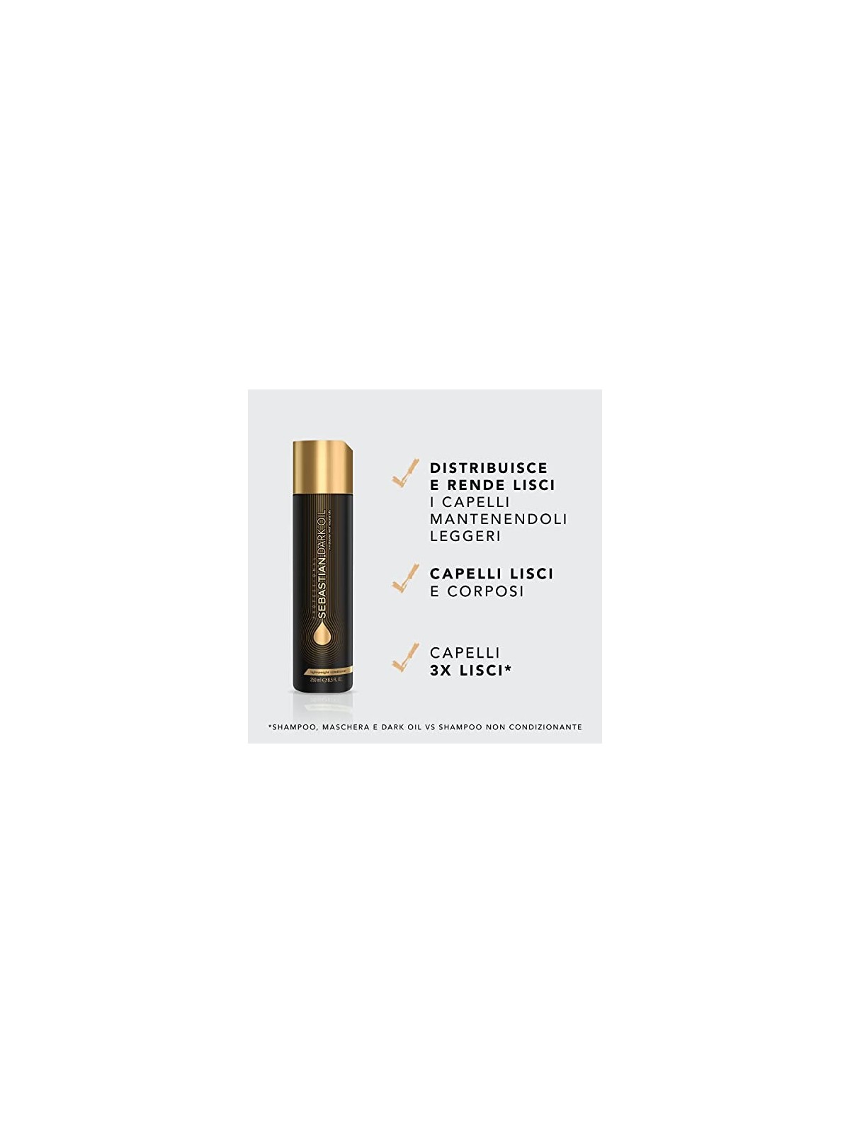 Sebastian Dark Oil Conditioner 250ml With Jojoba And Argan Oil Sebastian www.essenzetotalstyle.com 