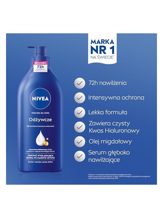 NIVEA Moisturizing Power Serum latte corpo nutriente con pompetta 625ml