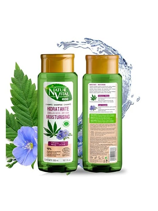 Shampoo Natur Vital ECO IDRATANTE canapa e lino 300ml