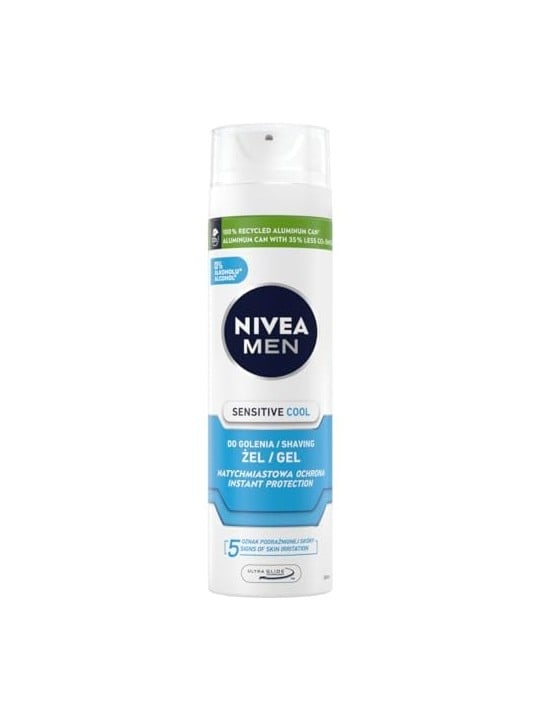 NIVEA Men Gel da barba rinfrescante Sensitive 200ml