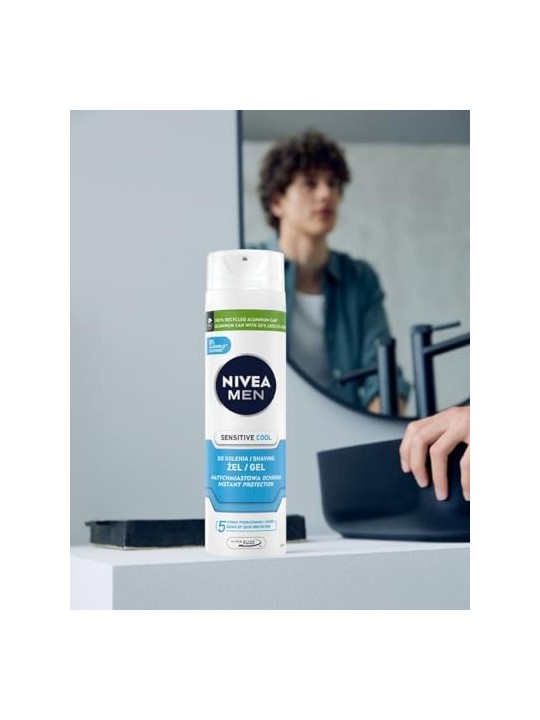 NIVEA Men Gel da barba rinfrescante Sensitive 200ml