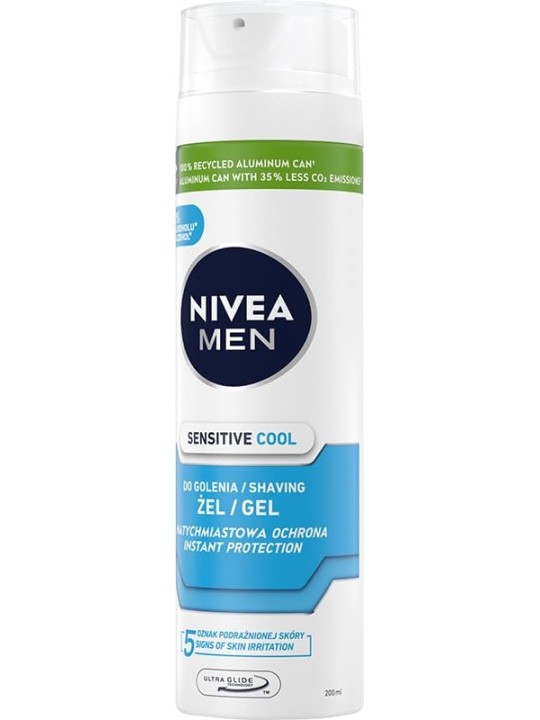 NIVEA Men Gel da barba rinfrescante Sensitive 200ml