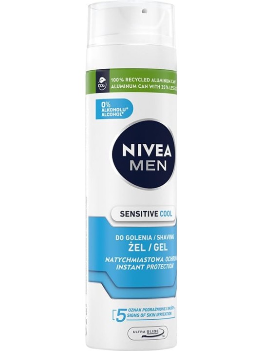 NIVEA Men Gel da barba rinfrescante Sensitive 200ml