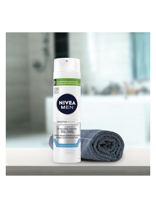NIVEA Men Sensitive Recovery gel da barba rigenerante 200ml