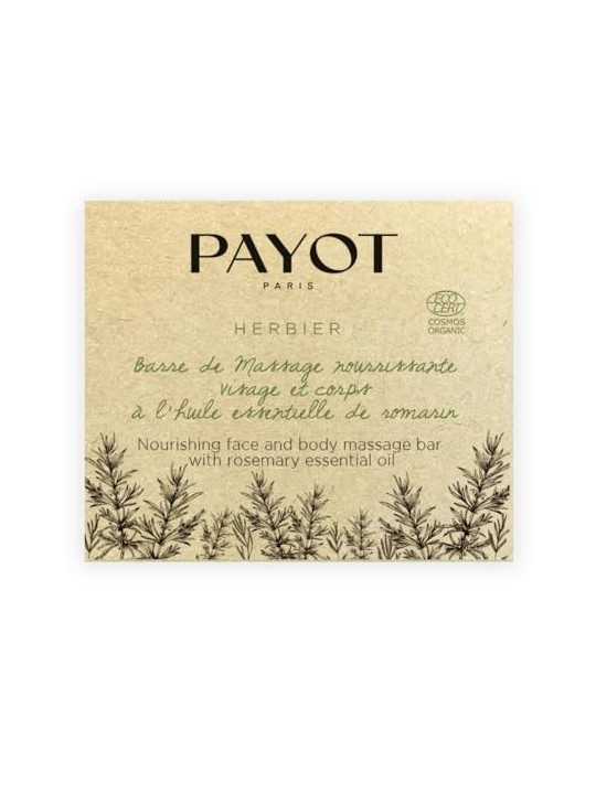 Payot Herbier Nourishing Face & Body Massage Bar 50g Rosemary Essential Oil