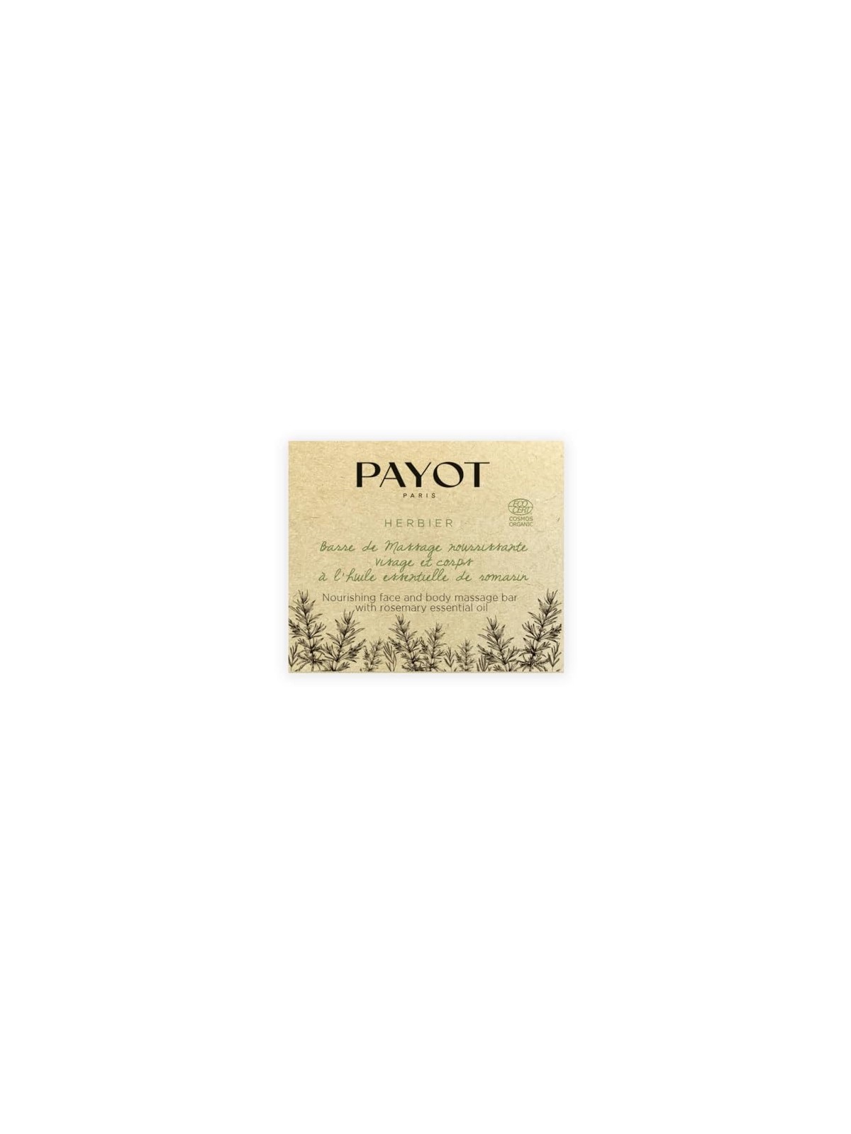 Payot Herbier Nourishing Face & Body Massage Bar 50g Rosemary Essential Oil