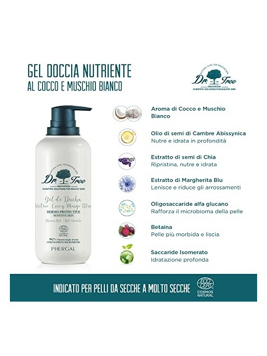 Gel doccia nutriente DERMOPROTECTOR Dr. Tree