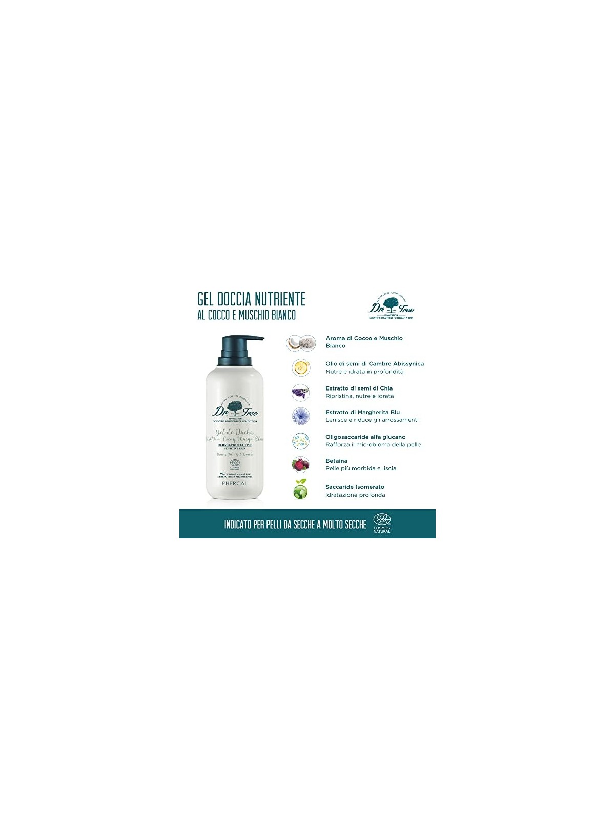 Gel doccia nutriente DERMOPROTECTOR Dr. Tree