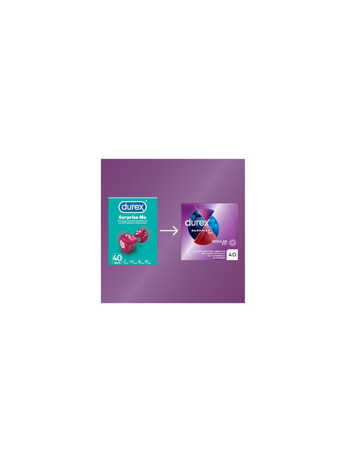 DUREX Suprise Me mix 40 pz