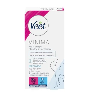 Veet Minima EasyGel Depilatory Strips 12 pcs Women