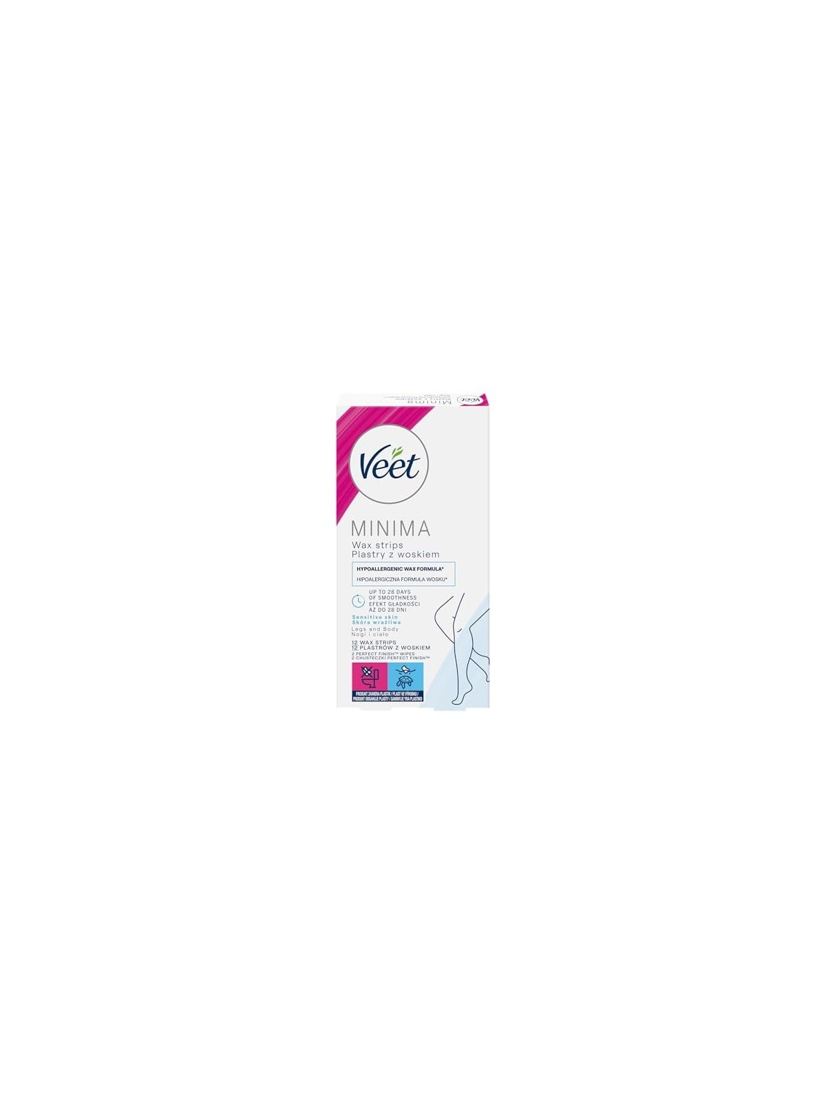 Veet Minima EasyGel Depilatory Strips 12 pcs Women