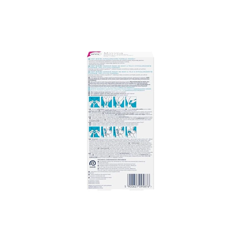 Veet Minima EasyGel Depilatory Strips 12 pcs Women