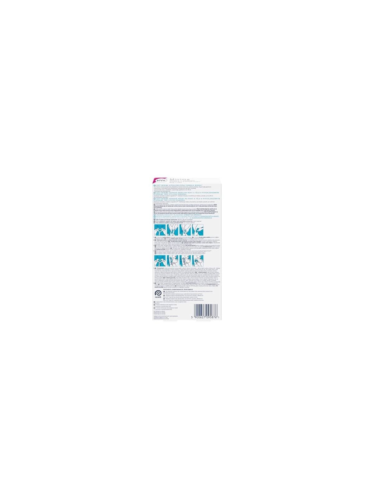 Veet Minima EasyGel Depilatory Strips 12 pcs Women