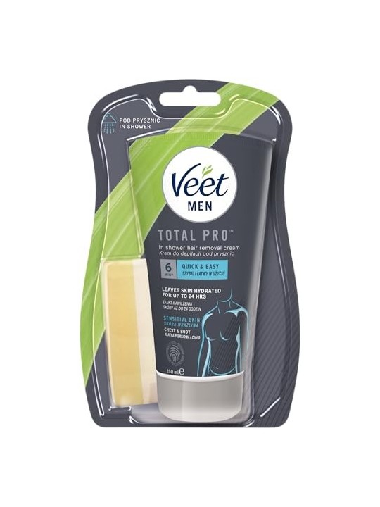 Crema Depilatoria Veet per Uomo Pelle Sensibile 150ml