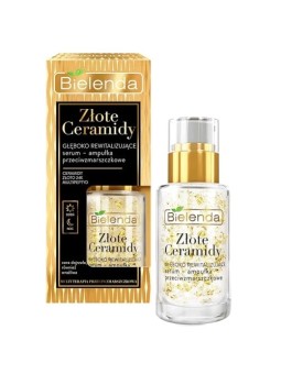 BIELENDA Golden Ceramidi siero rivitalizzante profondo - fiala antirughe giorno e notte 15ml