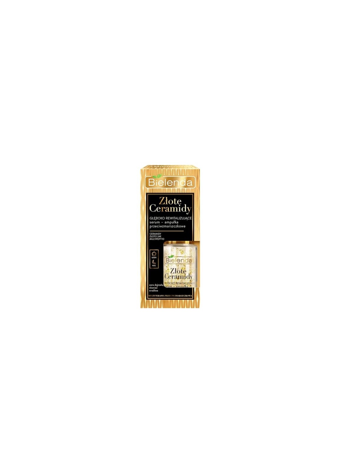BIELENDA Golden Ceramidi siero rivitalizzante profondo - fiala antirughe giorno e notte 15ml