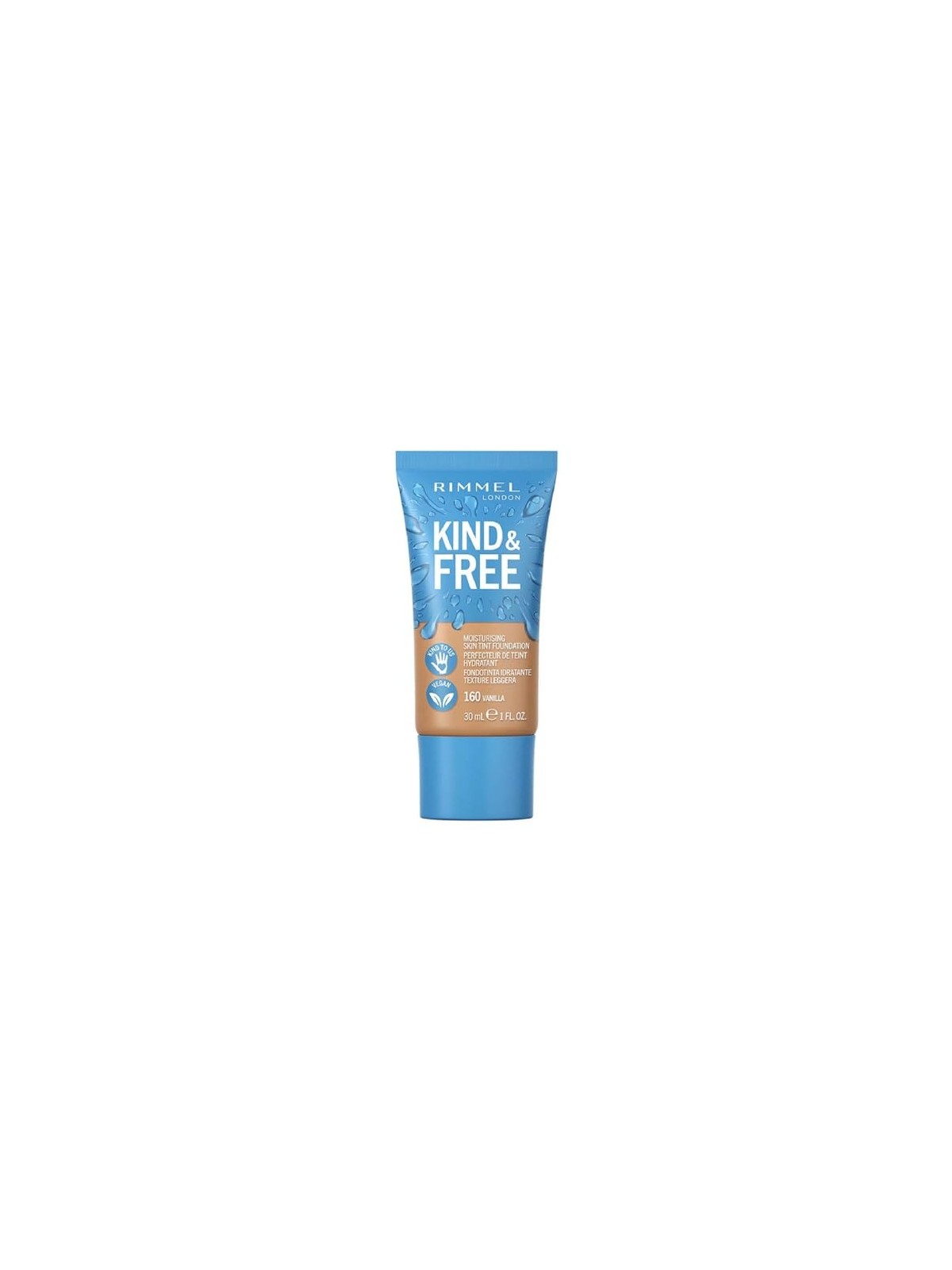 Rimmel Fondotinta Tinta Idratante Kind & Free 160 Vanilla