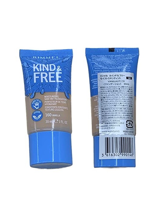 Rimmel Fondotinta Tinta Idratante Kind & Free 160 Vanilla