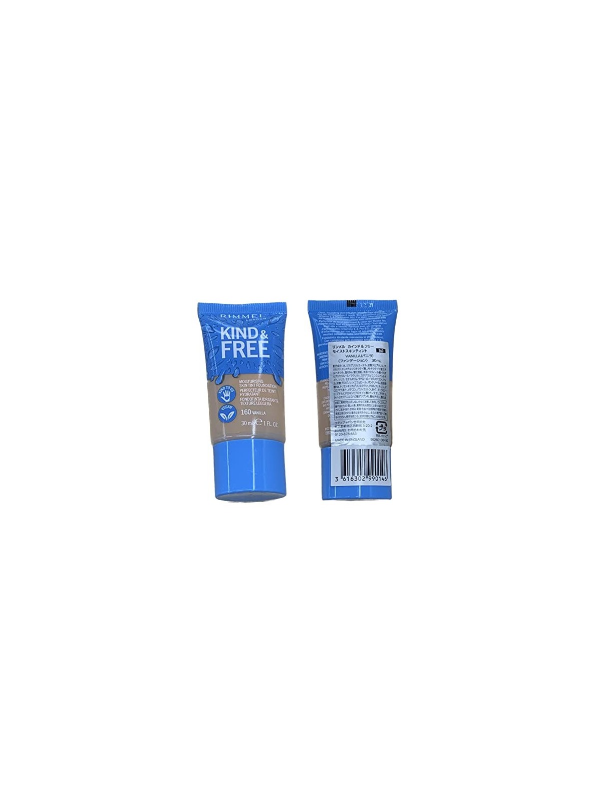 Rimmel Fondotinta Tinta Idratante Kind & Free 160 Vanilla