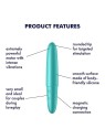 Satisfyer Ultra Power Bullet: vibratore turchese per donne. Potente e discreto.