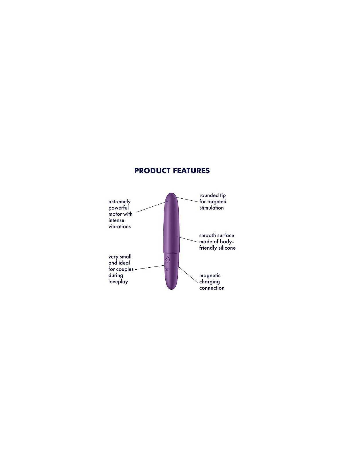 SATISFYER ULTRA POWER BULLET 6 VIBRATORE VIOLA 1UN