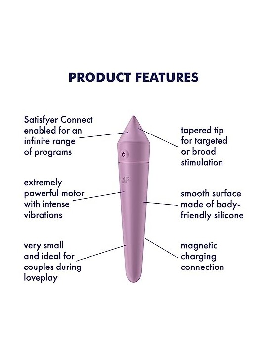 Ultra Power Bullet 8 Vibrator Stimolatore clitorideo lilla