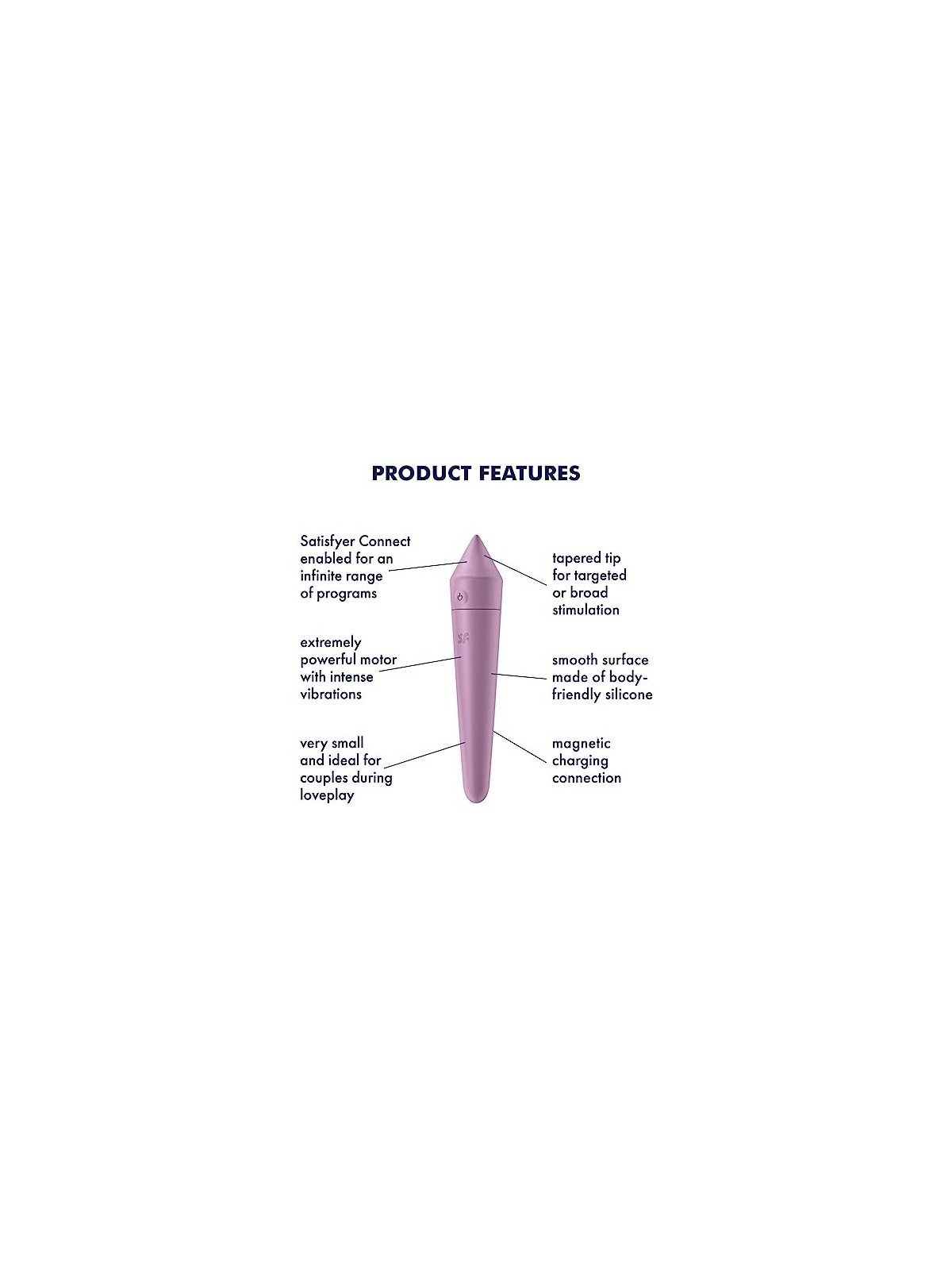 Ultra Power Bullet 8 Vibrator Stimolatore clitorideo lilla