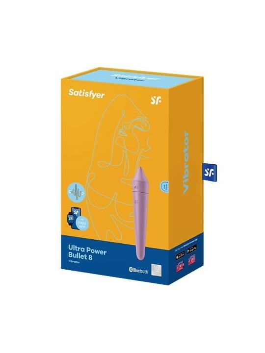Ultra Power Bullet 8 Vibrator Stimolatore clitorideo lilla