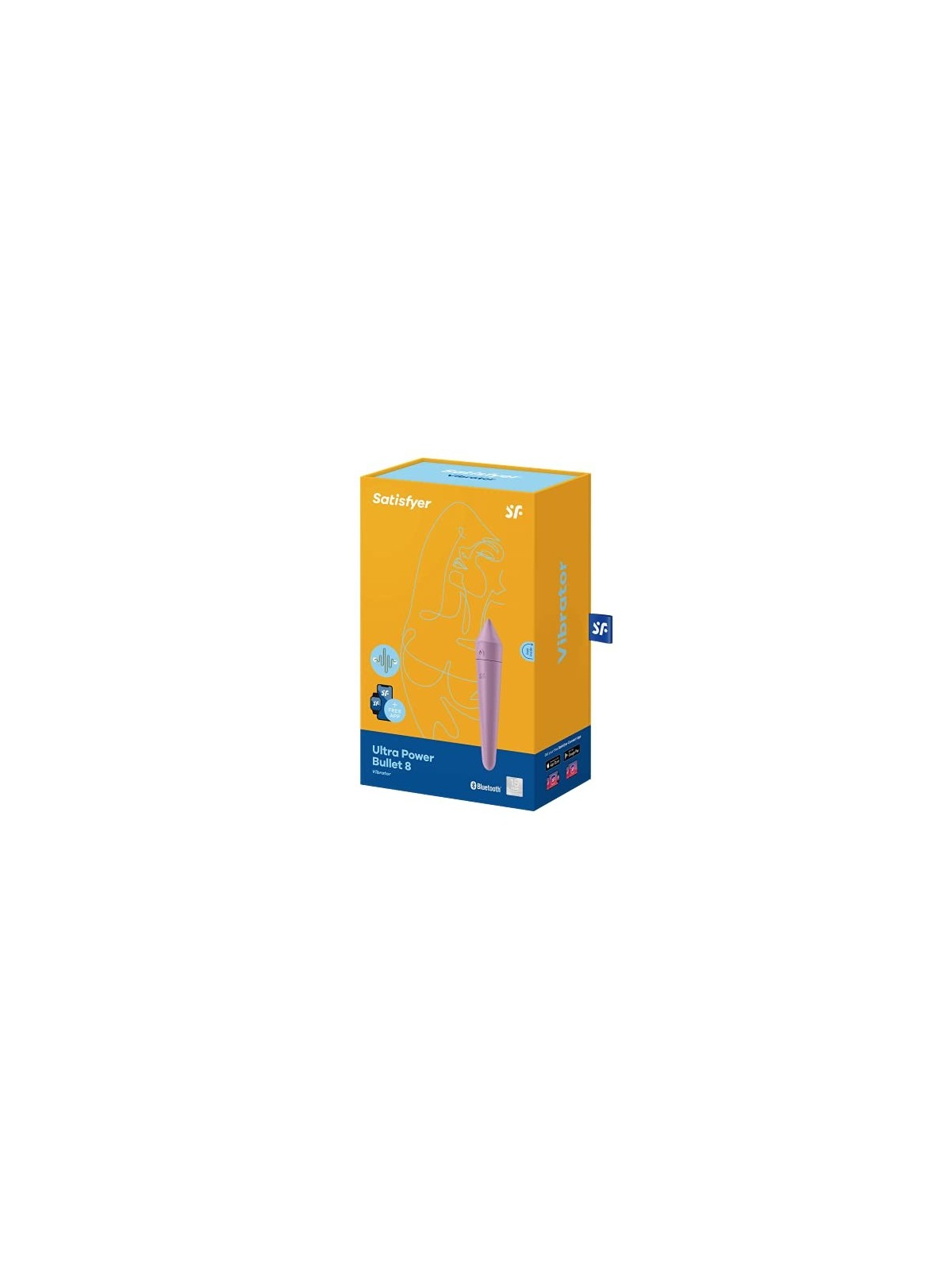 Ultra Power Bullet 8 Vibrator Stimolatore clitorideo lilla